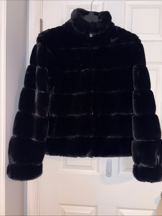 Calvin Klein Jackets & Blazers - Calvin Klein Black Faux Fur Teddy Jacket